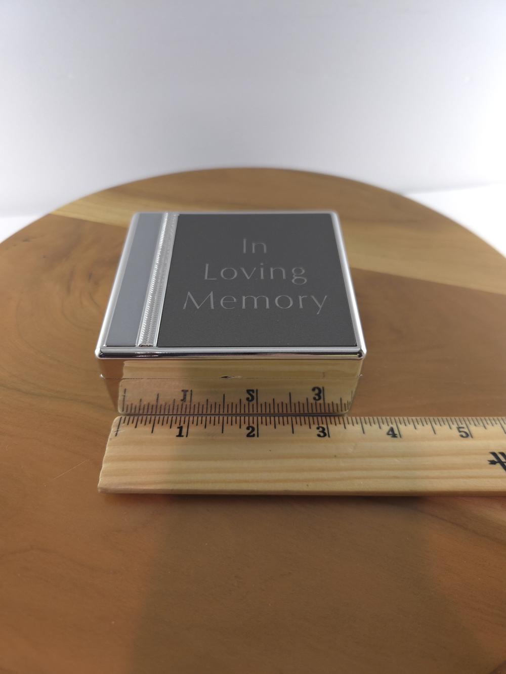 Things Remembered Memorial Keepsake Box - Gray and Silver "In Loving Memory" - Picture 10 of 13
